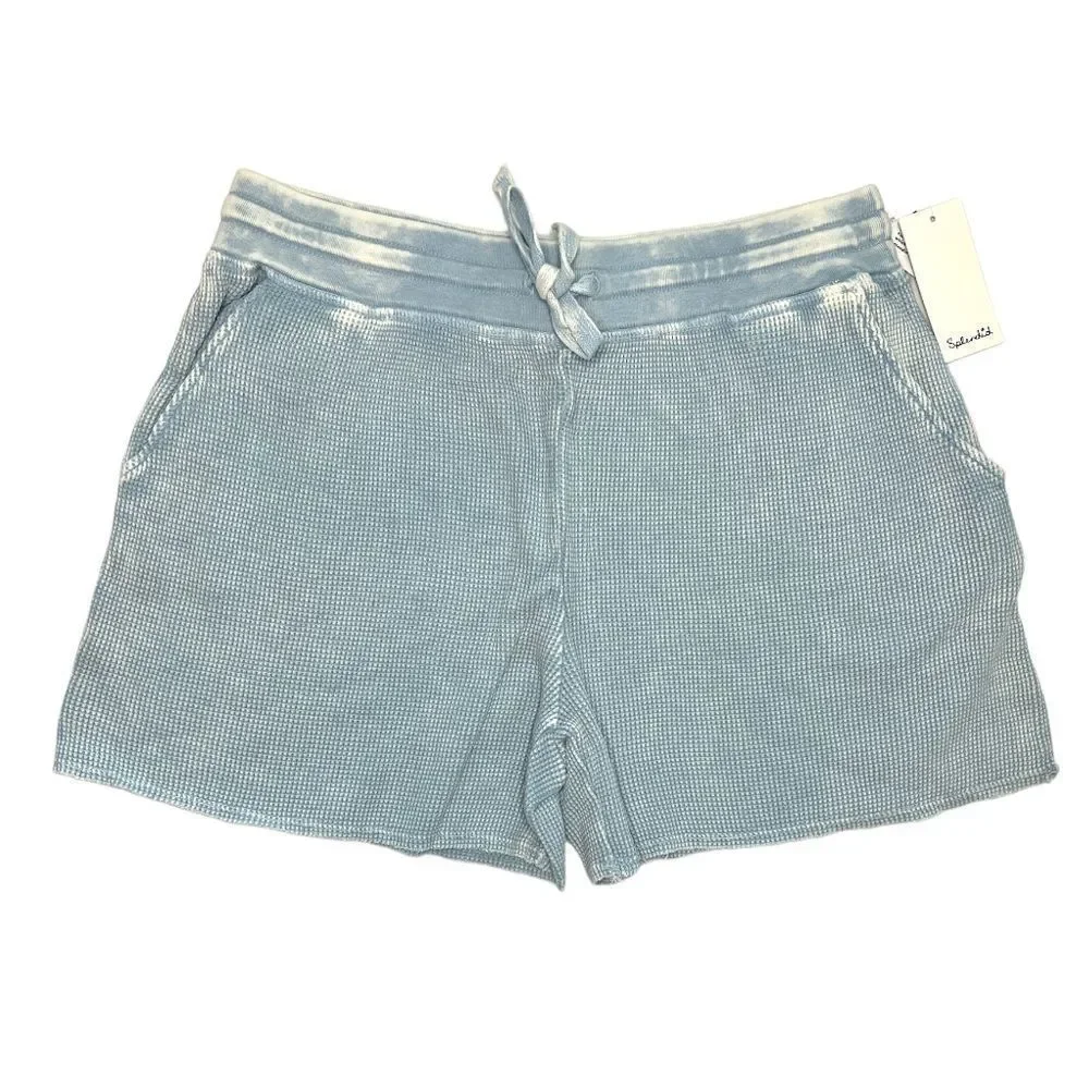 Splendid Women’s Seafoam Waffle Knit Shorts Size Small